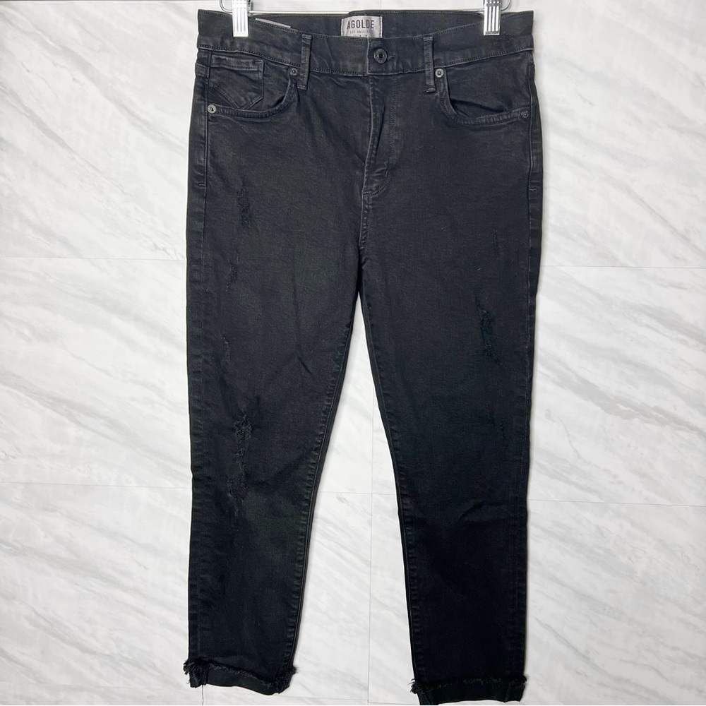 Agolde Feel Good Black High Waisted Jeans 29